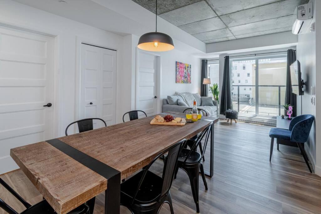 Condo 2 Ch - 500M Vieux-Quebec & Gym Extérieur photo