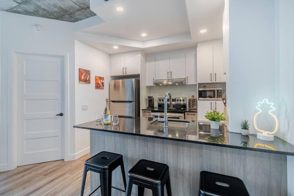 Condo 2 Ch - 500M Vieux-Quebec & Gym Extérieur photo